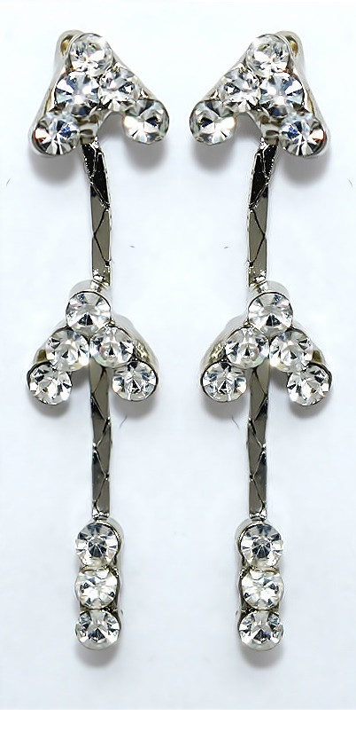 Сережки-гвоздики Neoglory. Родій. Камені: циркон. Довжина: 2.9 см. Ширина: 7 мм.