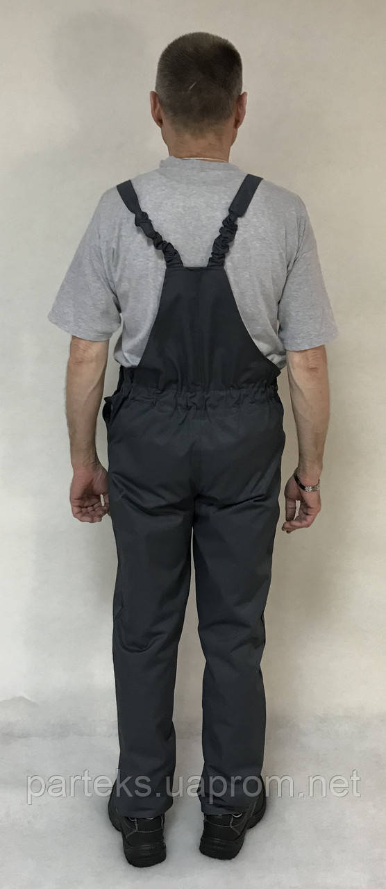 Костюм рабочий Мастер, куртка и полукомбинезон серого цвета - фото 7 - id-p7924724