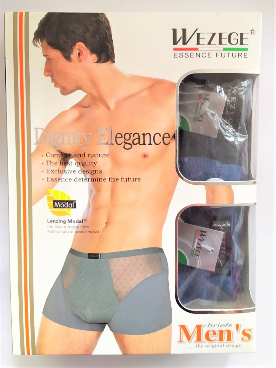 Обтягуючі чоловічі труси - шорти зі вставками з сітки 2шт/уп. розмір XL Різні кольори