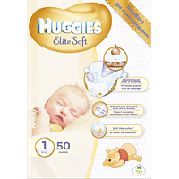 Подгузники Huggies Elite Soft 1 Хаггис Элит Софт ( 50 шт / 2-5 кг)