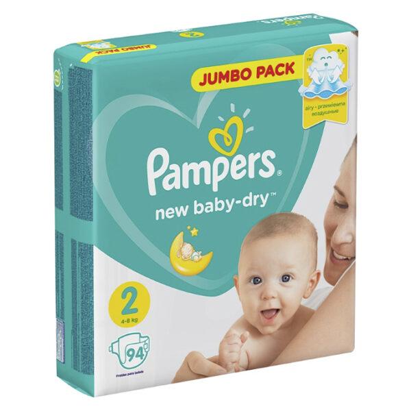 Подгузники Pampers памперс New Baby-dry Mini 2 (94 шт / 4-8 кг) - фото 2 - id-p1182718798