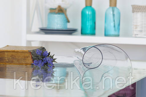 Прозора плівка М'яке скло 1,5 мм оригінал з Туреччини для захисту скляних і дерев'яних столів, фото 2