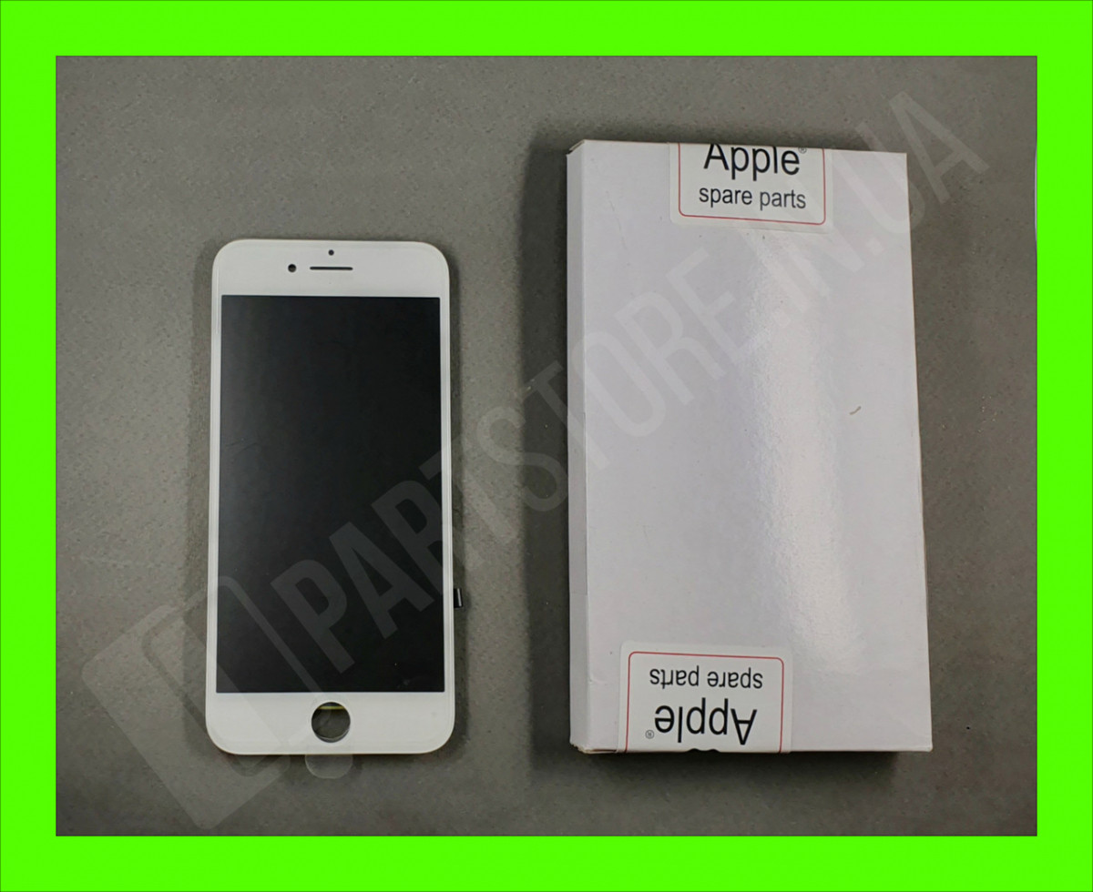 Дисплей iPhone 8 (4.7") White Original 100% з рамкою (відновлене скло, Sharp/Toshiba)