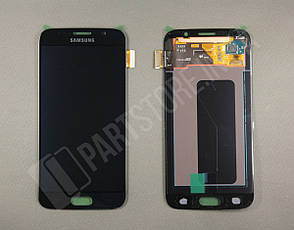Дисплей Samsung G920 Black S6 (GH96-17260A) сервісний оригінал, фото 2