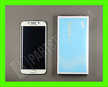 Дисплей Samsung G925 White S6 Edge (GH97-17162B) сервісний оригінал у зборі з рамкою