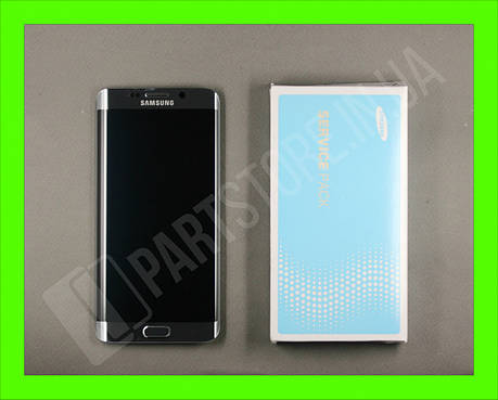 Дисплей Samsung G928 Silver S6 Edge Plus (GH97-17819D) сервісний оригінал у зборі з рамкою, фото 1