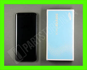 Дисплей Samsung G950 Black S8 (GH97-20457A) сервісний оригінал у зборі з рамкою, фото 1