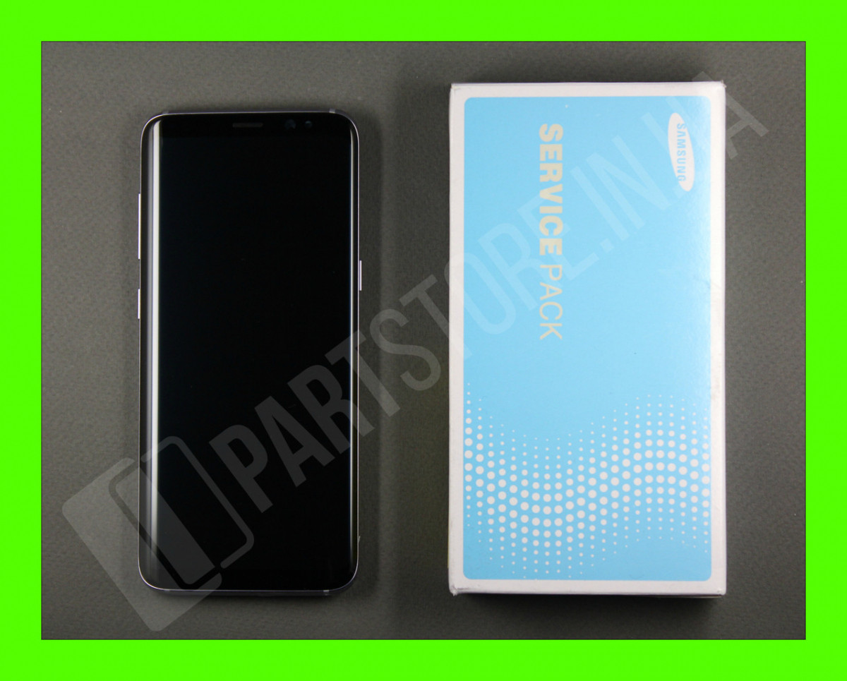 Дисплей Samsung G950 Orchid Grey S8 (GH97-20457C) сервісний оригінал у зборі з рамкою