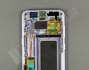 Дисплей Samsung G950 Orchid Grey S8 (GH97-20457C) сервісний оригінал у зборі з рамкою, фото 4