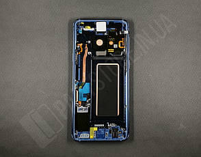 Дисплей Samsung G960 Blue S9 (GH97-21696G) сервисный оригинал в сборе с рамкой, фото 2
