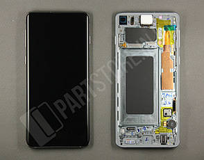 Дисплей Samsung g973 Green s10 (GH82-18850E) сервисный оригинал в сборе с рамкой, фото 2