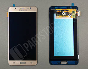 Дисплей Samsung J710 Gold J7 2016 (GH97-18855A) сервісний оригінал, фото 3