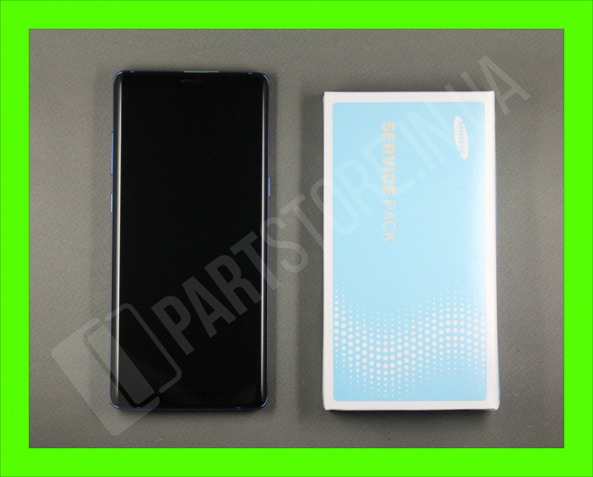 Дисплей Samsung N950 Blue Note 8 (GH97-21065B) сервісний оригінал у зборі з рамкою