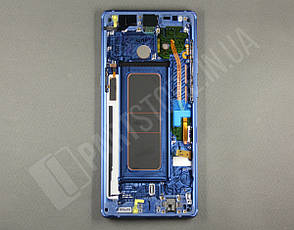 Дисплей Samsung N950 Blue Note 8 (GH97-21065B) сервісний оригінал у зборі з рамкою, фото 3