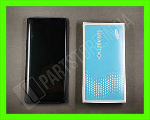 Дисплей Samsung n960 Ocean blue (GH97-22269B) сервісний оригінал в зборі з рамкою, фото 2