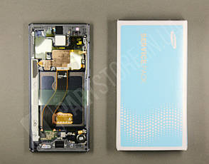 Дисплей Samsung N970 Black Note 10 (GH82-20818A) сервісний оригінал у зборі з рамкою, фото 2