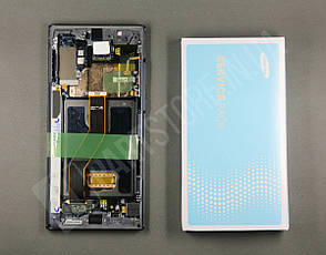 Дисплей Samsung n975 black note 10+ (GH82-20838A) сервісний оригінал в зборі з рамкою, фото 2
