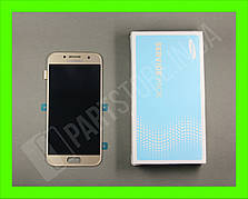 Дисплей Samsung A320 Gold A3 2017 (GH97-19732B) сервісний оригінал
