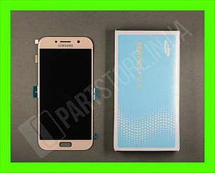 Дисплей Samsung A520 Pink A5 2017 (GH97-19733D) сервісний оригінал, фото 1