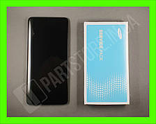 Дисплей Samsung A715 Black А71 2020 (GH82-22152A) сервісний оригінал у зборі з рамкою