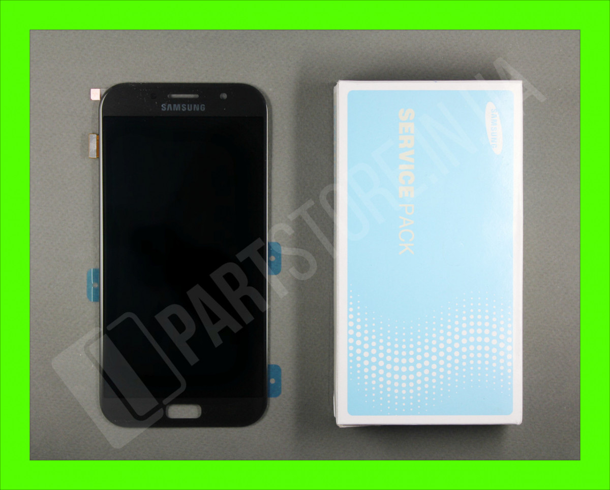 Дисплей Samsung A720 Black A7 2017 (GH97-19723A) сервісний оригінал