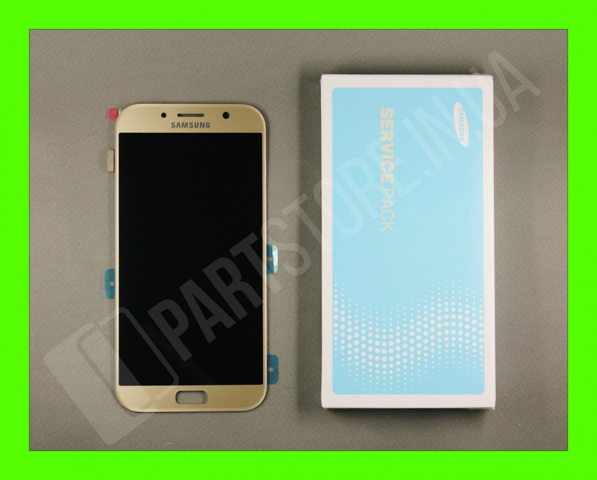 Дисплей Samsung A720 Gold A7 2017 (GH97-19723B) сервісний оригінал