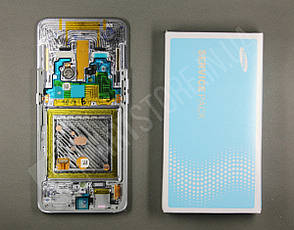 Дисплей Samsung А805 Silver А80 2019 (GH82-20348B) сервісний оригінал у зборі з рамкою, фото 3
