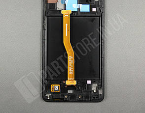 Дисплей Samsung A920 Black A9 2018 (GH82-18308A) сервісний оригінал у зборі з рамкою, фото 3