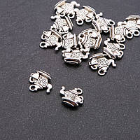 Фурнітура підвіска Чайник з чашкою d- 2 мм L- 14х14мм фас.20гр. + -15 шт. купити біжутерію оптом в інтернеті