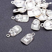 Фурнітура підвіска Кепка d-10мм L-19 мм dотв-я-3мм фасування 20гр. + - 15шт. купити біжутерію оптом в інтернеті