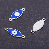 Фурнітура коннектор "Око Єгипет" "срібло" d-9мм L5 мм dотв-ямм фас.6шт купити біжутерію дешево оптом в інтернеті