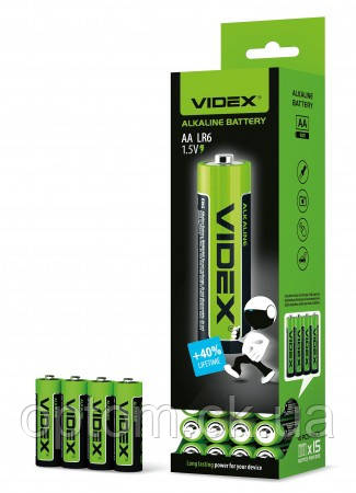 Батарейка Videx LR6 Alkaline  (AA) shrink