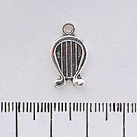 Фурнітура підвіска Ліра, колір металу срібло, 20мм фас.20гр. + -21шт. купити біжутерію дешево оптом в інтернеті