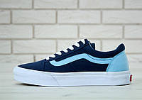 Vans Old School Blue Темно-синие кеды Vans Old Skool Navy