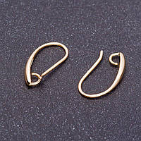 Швензи для сережок L-18мм колір "світле золото"" купити біжутерію дешево оптом в інтернеті