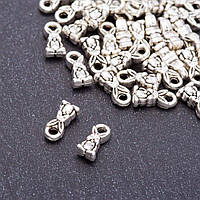 Фурнітура підвіска "Кролик" 11х5мм колір металу "срібло" пак.20гр. + -35шт. купити біжутерію дешево оптом в інтернеті