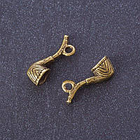 Фурнітура підвіска Трубка колір металу "бронза" 2х0,6см фас.12шт купити біжутерію дешево оптом в інтернеті