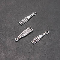 Фурнітура підвіс пляшка Beer d-6мм L3мм in-d-1,8мм фасування 20гр. 26шт. (+ -) купити біжутерію оптом в інтернеті