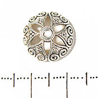 Капелюшок для намистин d-15мм фас.20гр. + -21шт. купити біжутерію дешево оптом в інтернеті