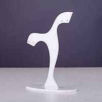 Підставка для біжутерії білий пластик h-7см b-7см купити біжутерію дешево оптом в інтернеті