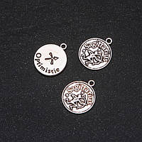 Фурнітура підвіска Зодіак Стрілець d-17мм фасування 20гр. + - 10шт. купити біжутерію оптом в інтернеті