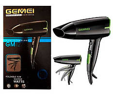 Фен для волосся Gemei GM-127 1600Вт складаний
