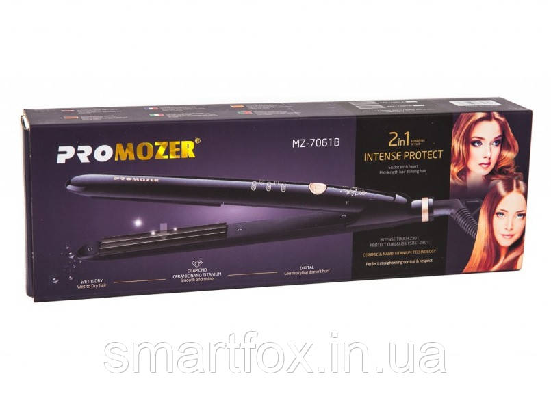 Утюжок гофре для волосся Promozer 7061 STRAIGHT