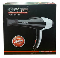 Фен для волосся Gemei GM-1751 2200Вт