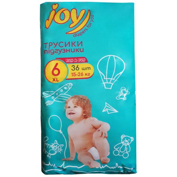 Підгузки-трусики Joy Розмір 6 (36 шт/ 15-26 кг) Джой підгузники трусиками, фото 1