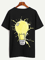 Модная женская футболка "Идея" черный, 44