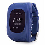 Дитячий смарт-годинник Q50 з GPS-трекером Синій, фото 4