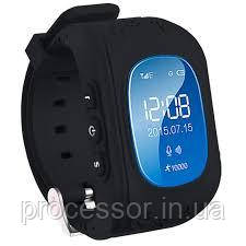 Дитячий смарт-годинник Q50 з GPS-трекером Чорний, фото 1