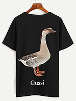 Оригинальная женская футболка Gussi черный, 48
