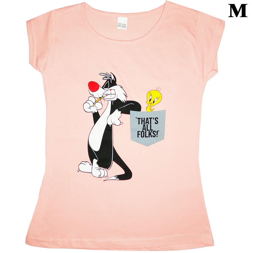 Розмір М на 42й Футболка Жіноча Персикового Кольори з Принтом і Написом, Літні Футболки, Модні Футболки., фото 1